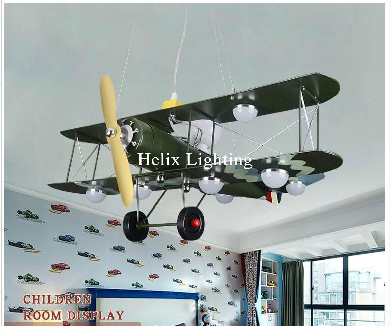 plane design children lamp pendant lamp novelty light decorative cartoon bedroom l70cm children lamp lighting