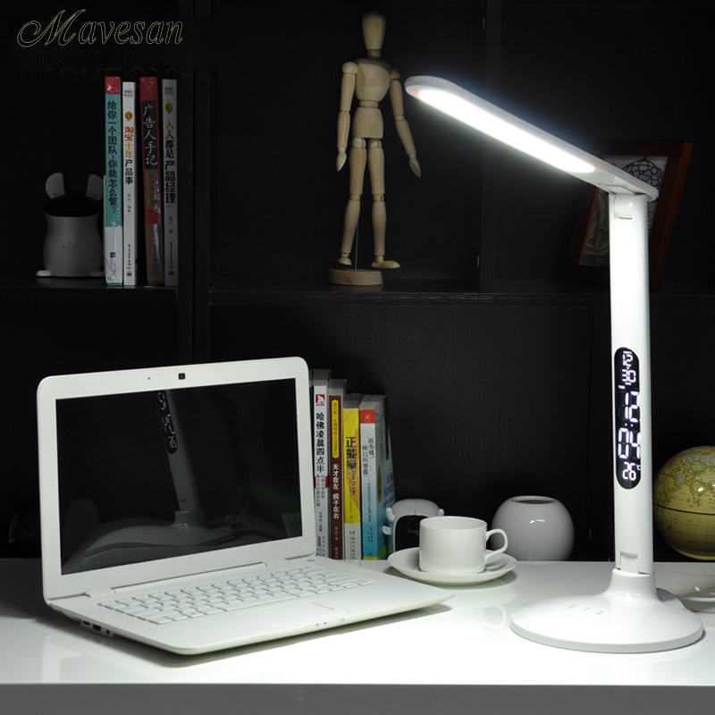 portable touch sensor led study table lamp with usb charge for eyes-protectable brightness led study reading desk lamp