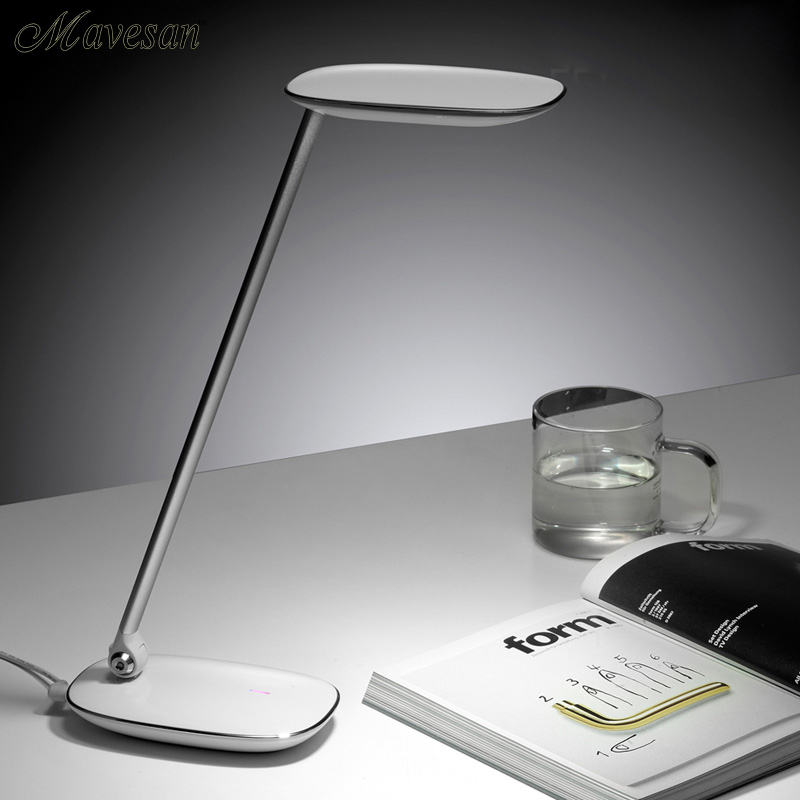 portable usb charge 3-grade brightness adjustable led study reading desk lamp, eyes-protectable novelty gift reading table lamp