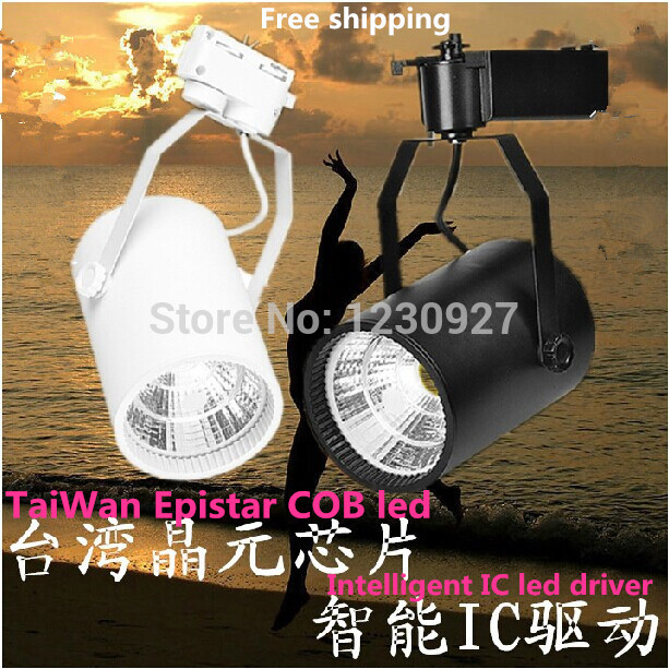 promotion cob light led lamp track lights spotlights 3w 85--265v spotlight white black led lighting