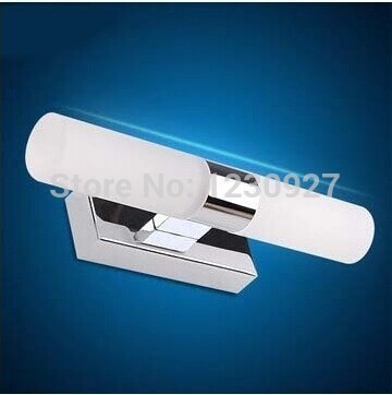 promotion of led bathroom stainless steel mirror headlights bedroom washing room light lens ark lamp wall lamp make up light