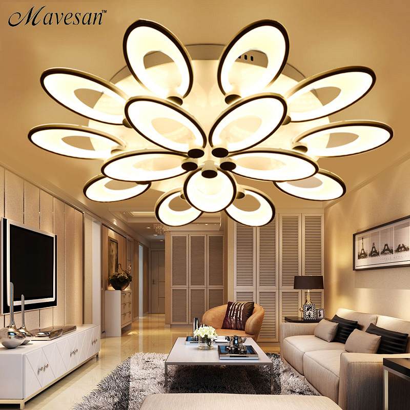 remote control art deco ceiling lights for sitting room ceiling lamp acrylic aluminum body led ceiling lamp