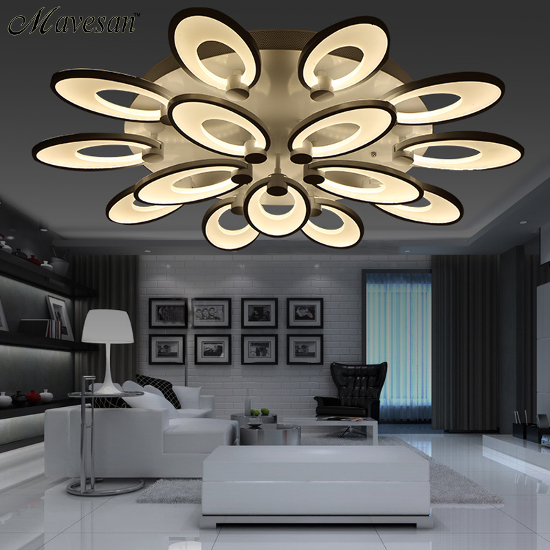 remote control art deco ceiling lights for sitting room ceiling lamp acrylic aluminum body led ceiling lamp