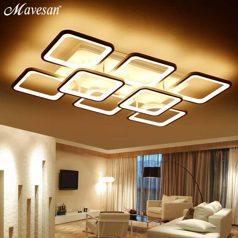 remote control living room restaurant indoor light led ceiling lights luminarias para sala dimming ceiling light