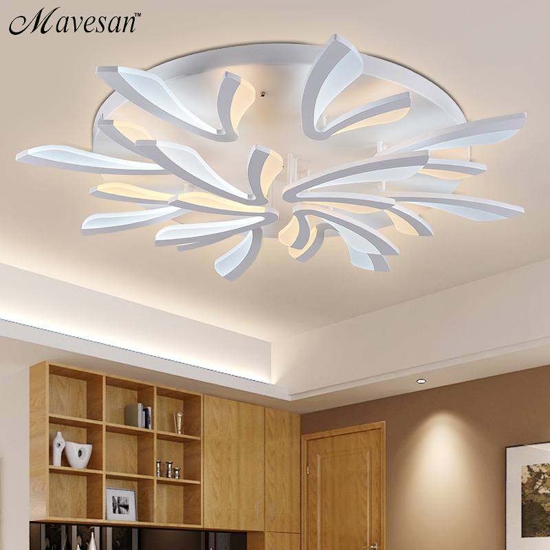 remote control modern ceiling lights for living room bedroom hallway home ceiling lamp acrylic aluminum body led ceiling lamp