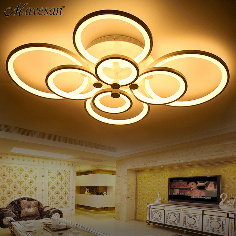 remote control modern ceiling lights for living room bedroom hallway home ceiling lamp acrylic aluminum body led ceiling lamp