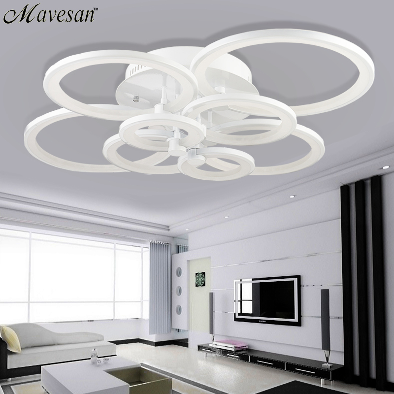 remote control modern ceiling lights for living room bedroom hallway home ceiling lamp acrylic aluminum body led ceiling lamp