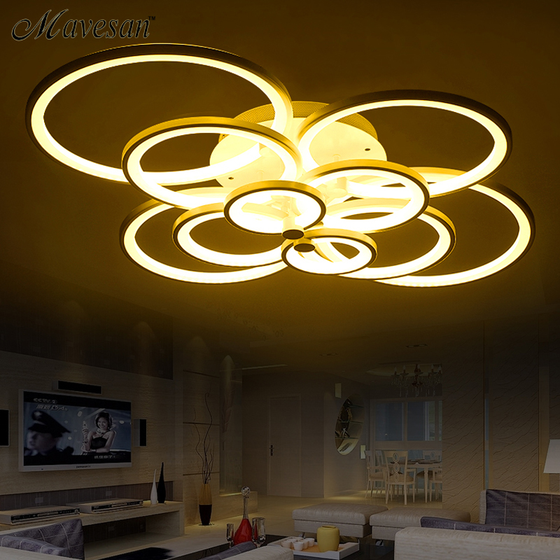 remote control modern ceiling lights for living room bedroom hallway home ceiling lamp acrylic aluminum body led ceiling lamp