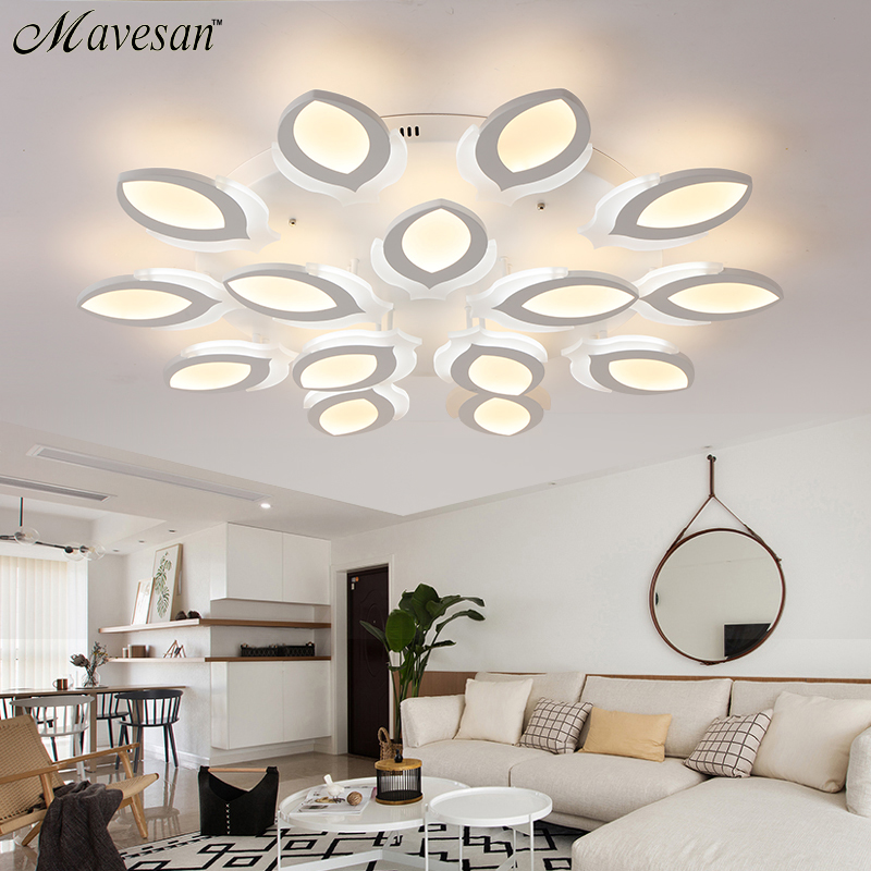 remote control modern led ceiling lights for living room bedroom lamparas de techo dimming led ceiling lights lamp fixtures