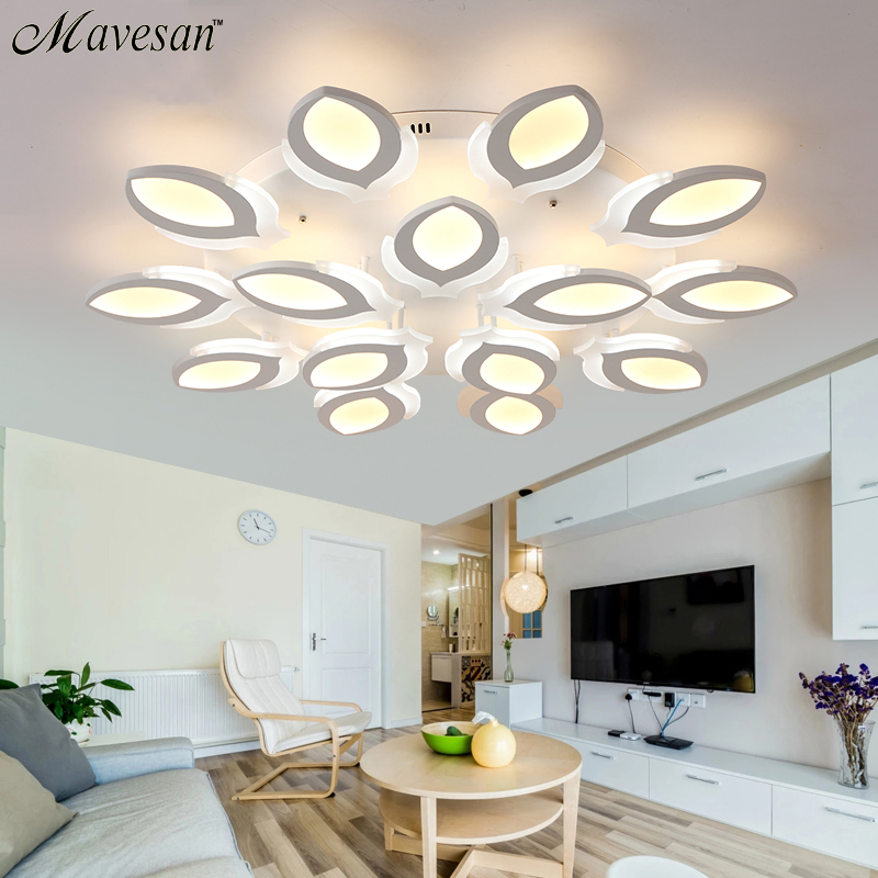 remote control modern led ceiling lights for living room bedroom lamparas de techo dimming led ceiling lights lamp fixtures