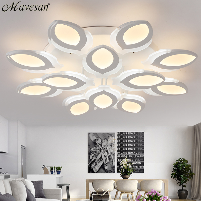 remote control modern led ceiling lights for living room bedroom lamparas de techo dimming led ceiling lights lamp fixtures