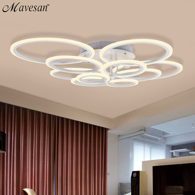 remote control modern led ceiling lights for living room bedroom lamparas de techo dimming led ceiling lights lamp fixtures