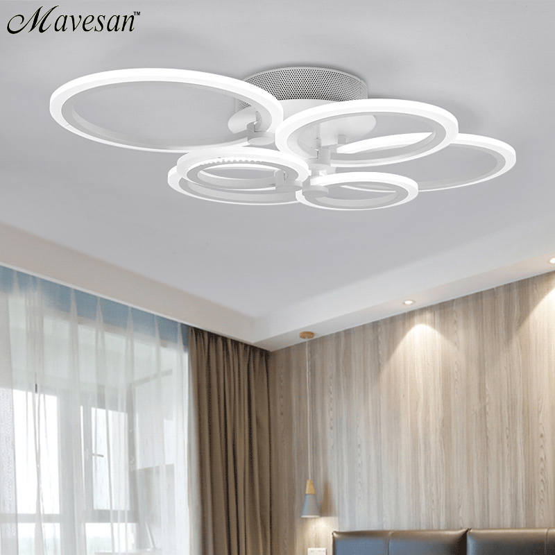 remote control modern led ceiling lights for living room bedroom lamparas de techo dimming led ceiling lights lamp fixtures