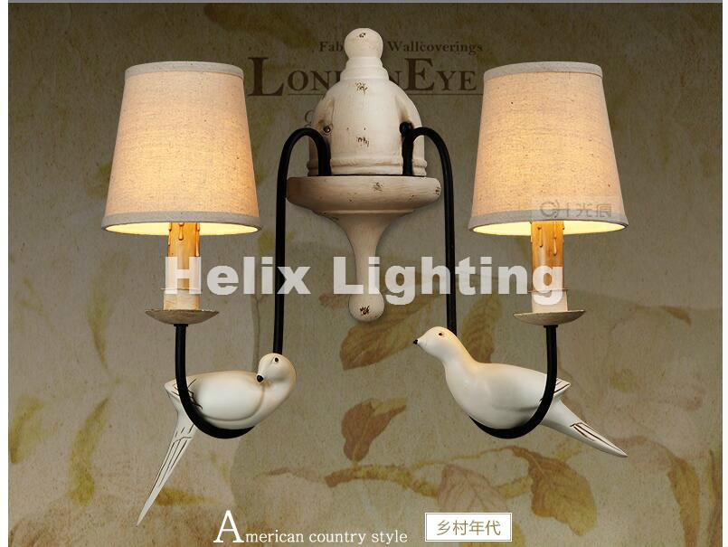 retro bird design wall lamp nordic decor loft wall light new wall bed restaurant bathroom home decoration lights