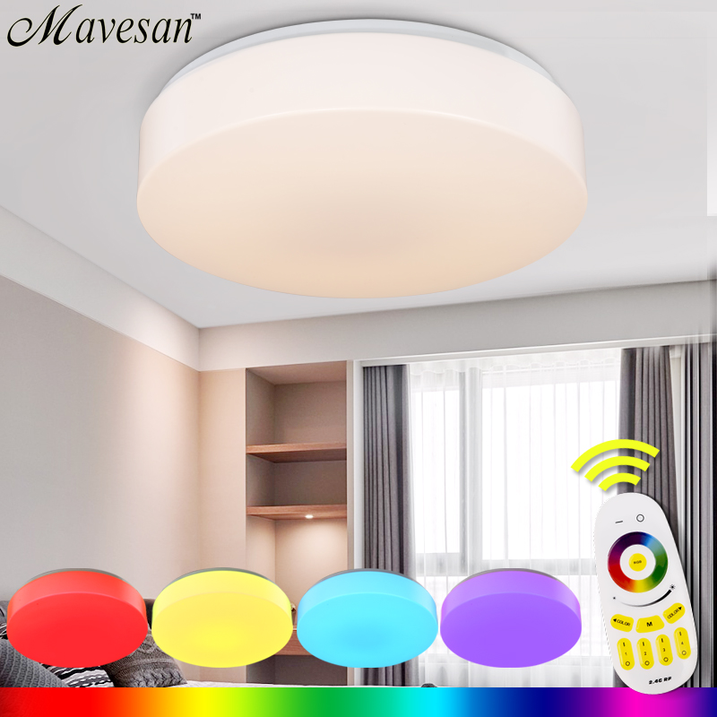 selling 2.4g cottage remote rgb ceiling light/lamp for indoor aluminum+acryl high brightness ceiling lamps modern