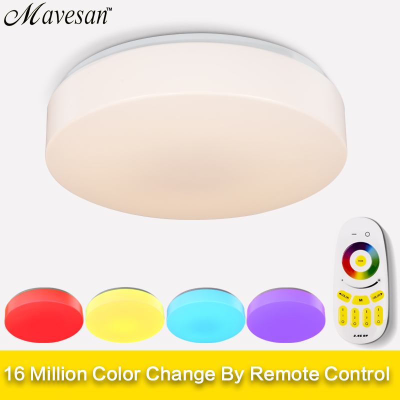 selling 2.4g cottage remote rgb ceiling light/lamp for indoor aluminum+acryl high brightness ceiling lamps modern