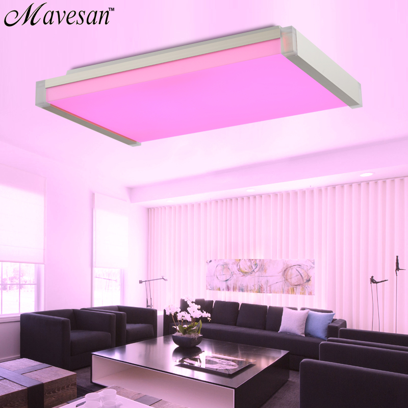 selling 2.4g remote rgb ceiling light rgb+cool white+warm white smart led lamp shade / modern ceiling light for living room