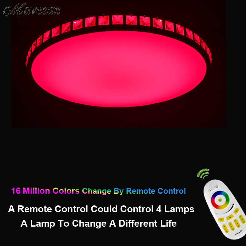 selling 2.4g remote rgb ceiling light rgb+cool white+warm white smart led lamp shade / modern ceiling light for living room