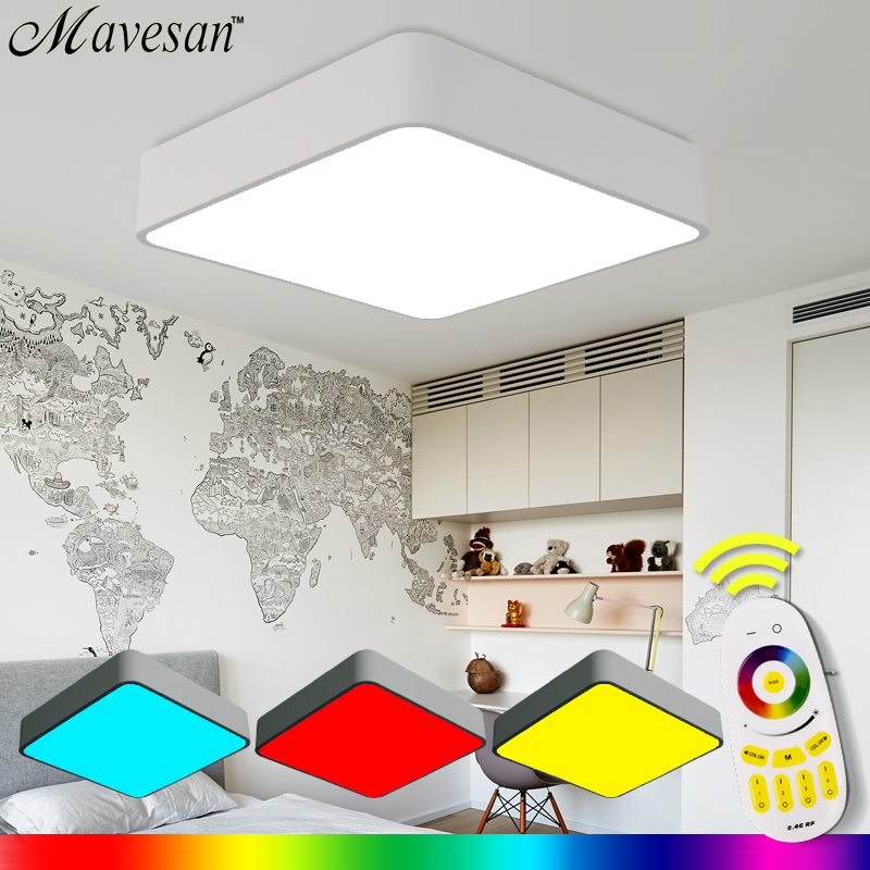 selling 2.4g remote rgb ceiling light rgb+cool white+warm white smart led lamp shade / modern ceiling light for living room