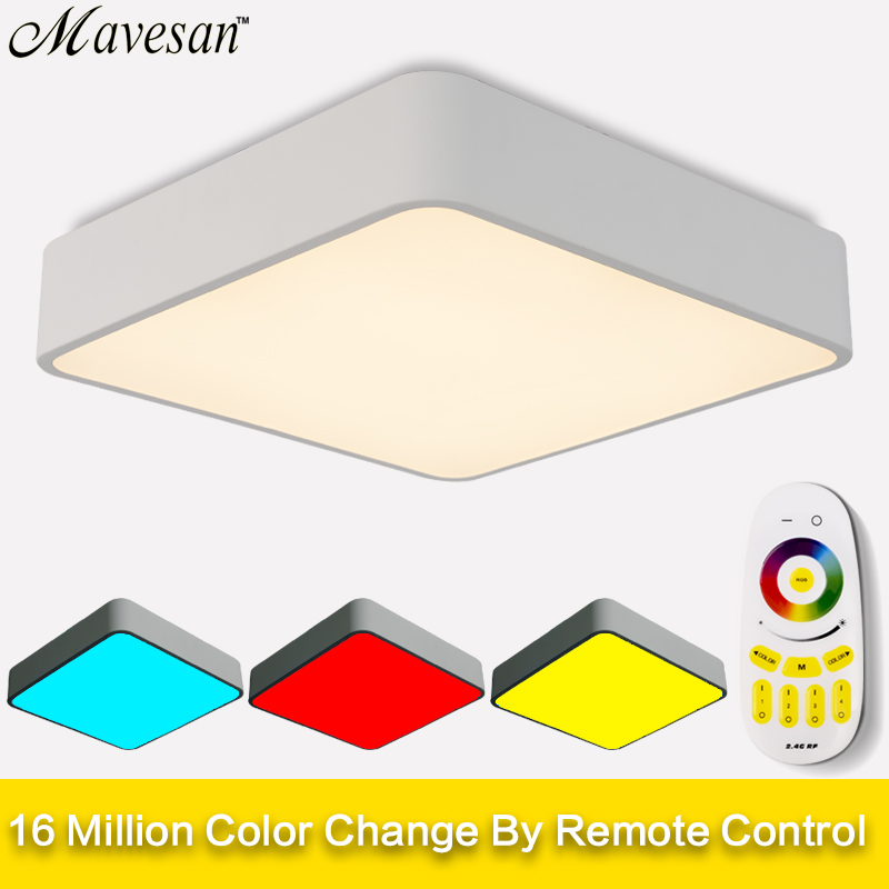 selling 2.4g remote rgb ceiling light rgb+cool white+warm white smart led lamp shade / modern ceiling light for living room