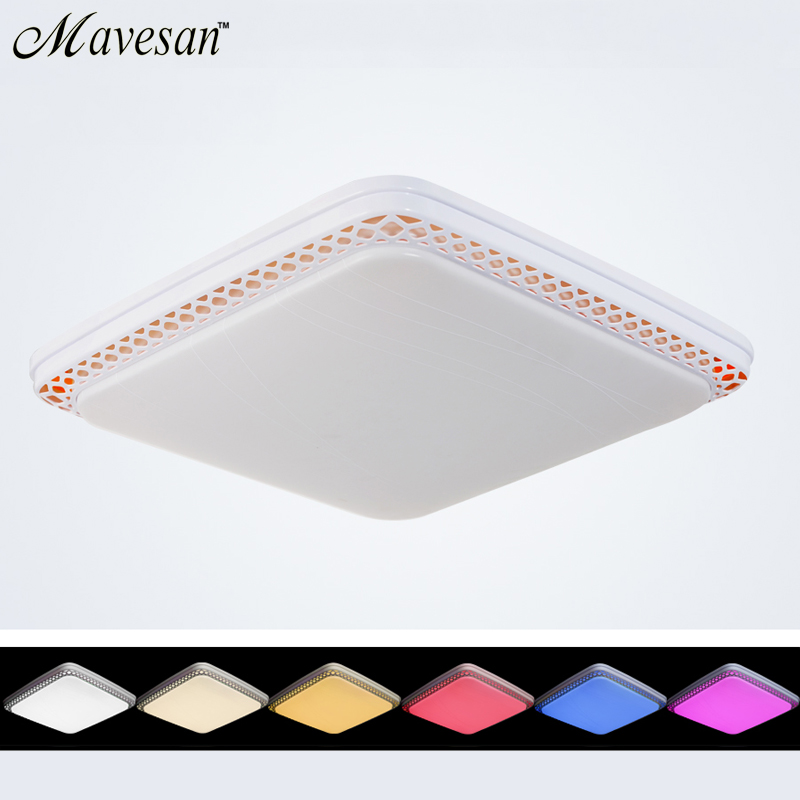 selling 2.4g remote rgb ceiling light rgb+cool white+warm white smart led lamp shade / modern ceiling light for living room