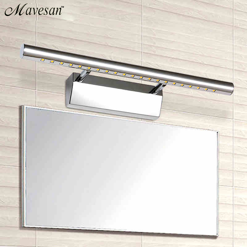 selling led bathroom mirror wall lamp stainless steel cold/warm aluminum boby bathroom light fixtures