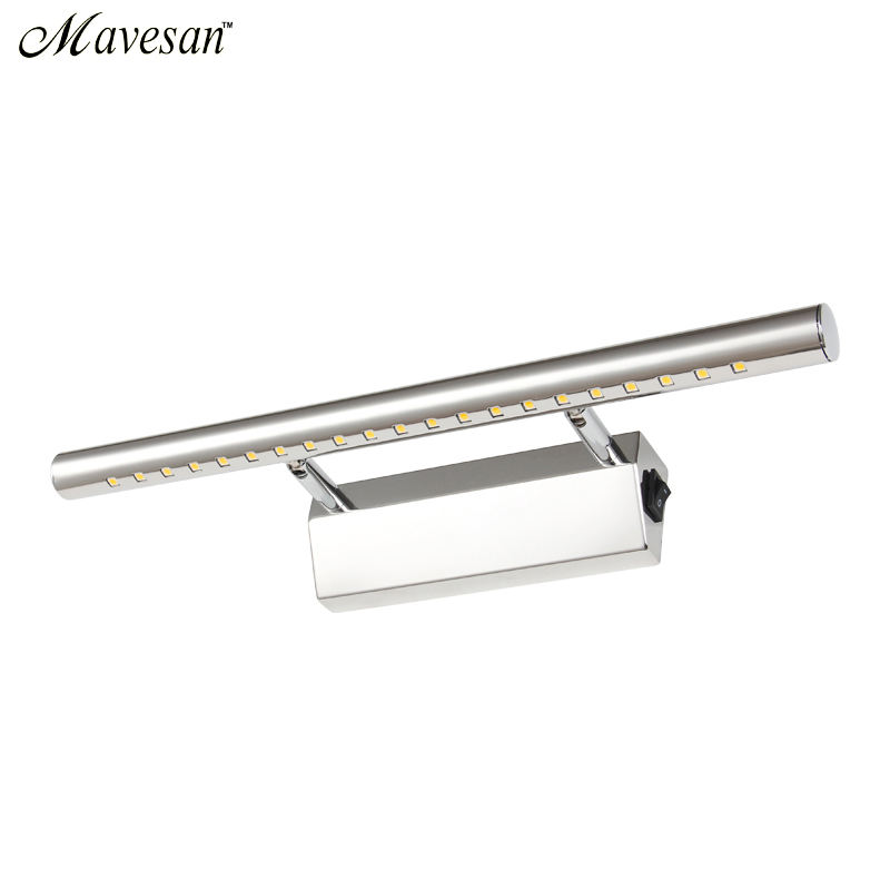 selling led bathroom mirror wall lamp stainless steel cold/warm aluminum boby bathroom light fixtures