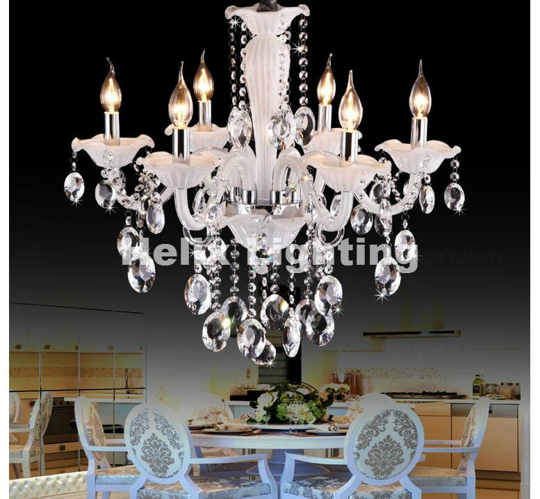 shinning white crystal chandeliers modern led chandeliers for living room ac lustres de sala de cristal decoration