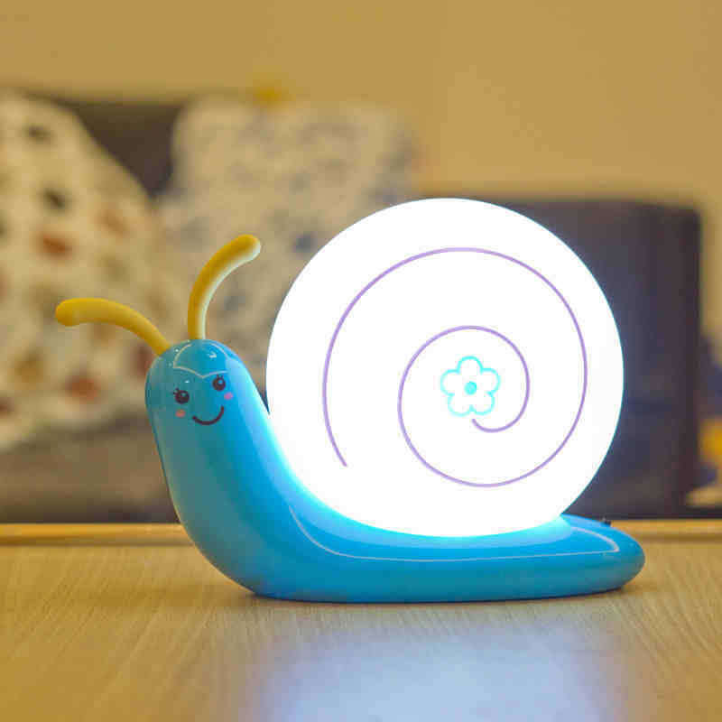 snail usb battery dual led lamp small night light energy saving peculiar appearance creative classic