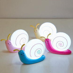 snail usb battery dual led lamp small night light energy saving peculiar appearance creative classic