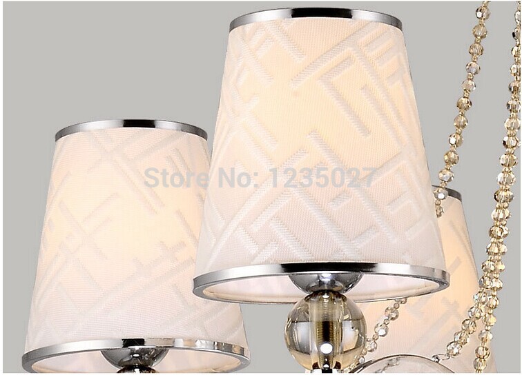 sy4285/6l d650mm h600mm american rustic nortic brief chandeliers lamp modern crystal antique living room bed lighting