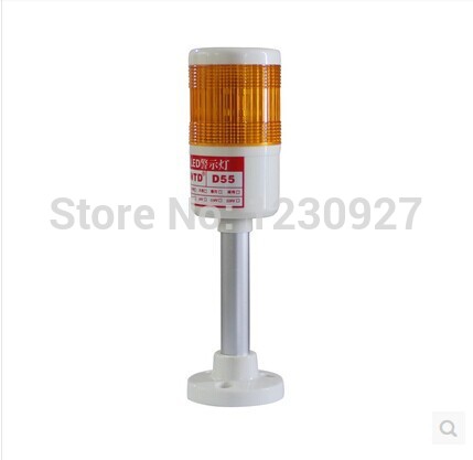 td50 one layer rod type monochromatic light led warning light machine alarm light 24v monochromatic signal indicator lamp