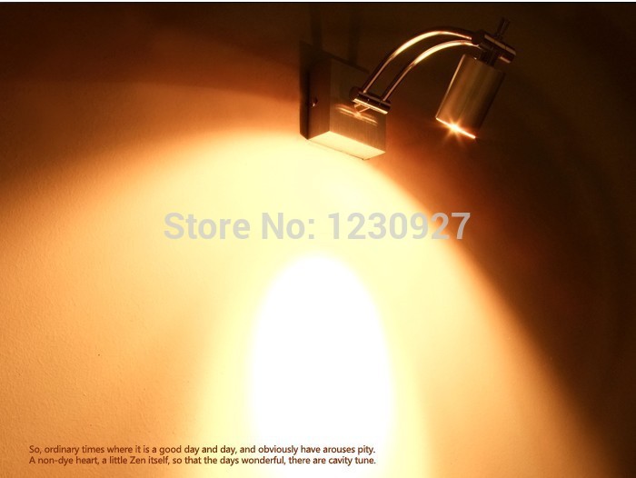 top grade 3w led drawing light setting wall lamp mirror drawing light brand trademark logo light