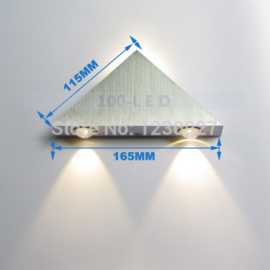 triangle led wall lamp modern european-style bedroom living room of the head creative led wall lamp corridor wall lamp