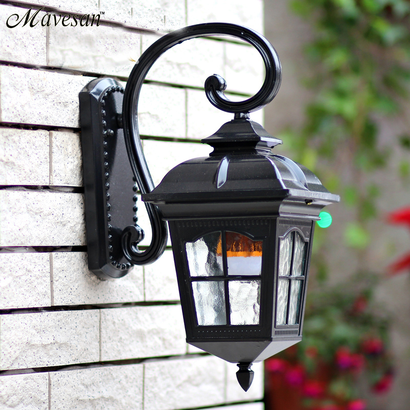 vintage waterproof outdoor wall light with aluminum base for retro villa creative outdoor lighting porch lights