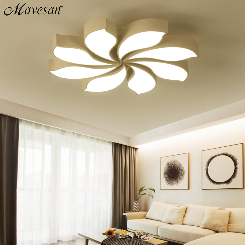 warm flower romantic modern led ceiling lights for living room bedroom indoor lighting ceiling lamp fixture luminaria teto