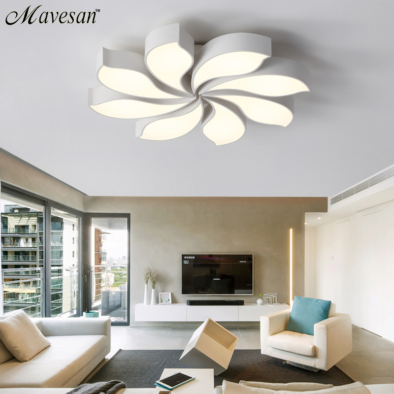 warm flower romantic modern led ceiling lights for living room bedroom indoor lighting ceiling lamp fixture luminaria teto