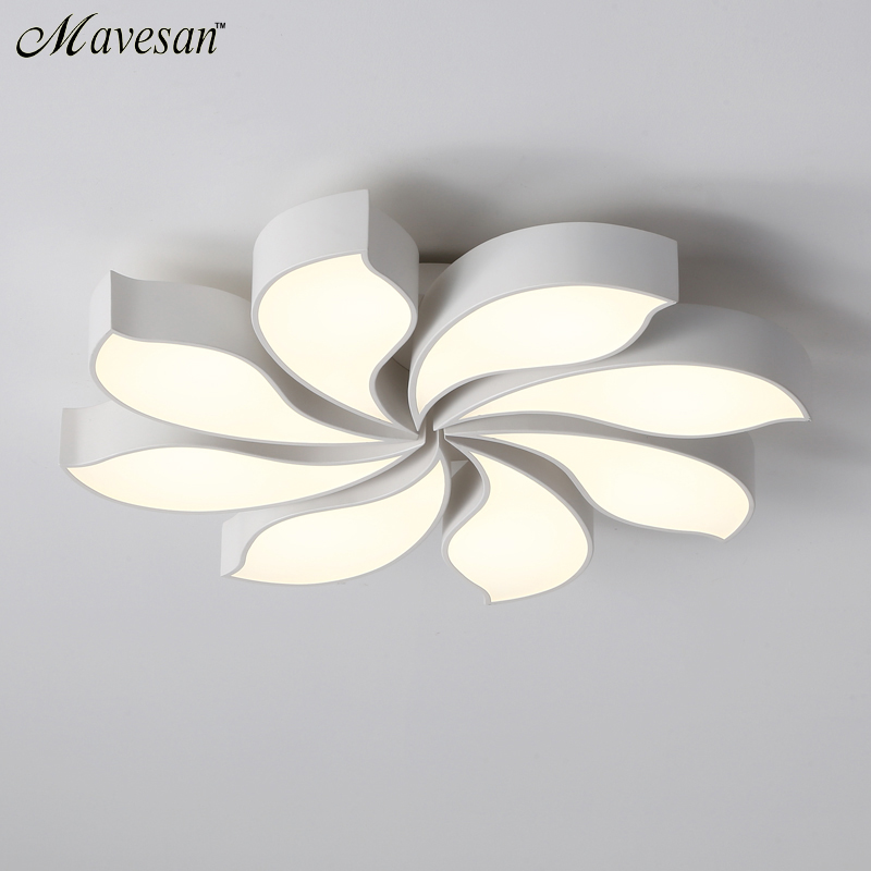 warm flower romantic modern led ceiling lights for living room bedroom indoor lighting ceiling lamp fixture luminaria teto