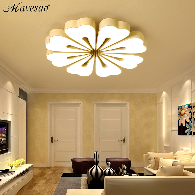 warm romantic modern led ceiling lights for living room bedroom indoor lighting ceiling lamp fixture luminaria teto