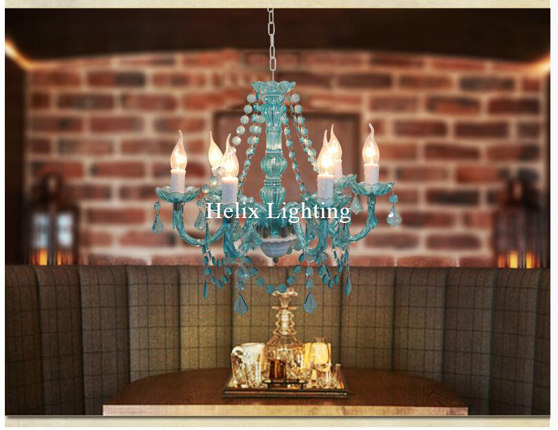 white blue chandelier living room candle lamps luxury acrylic crystal chandelier lights ac guaranteed