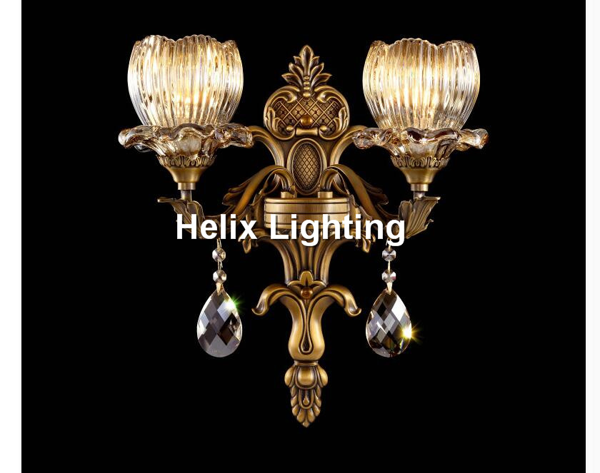 guarantee crystal wall light brass color wall sconces lamp bronze wall brackets light for bedroom living room