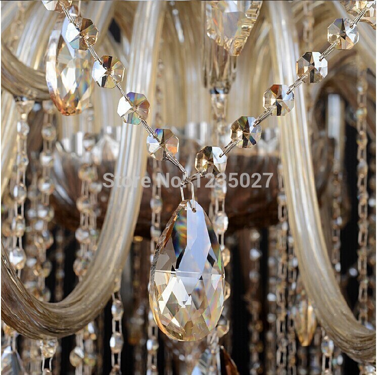 12 light chandelier luxury k9 crystal chandelier lighting d700mm h1070mm modern crystal living room bedroom chandelier