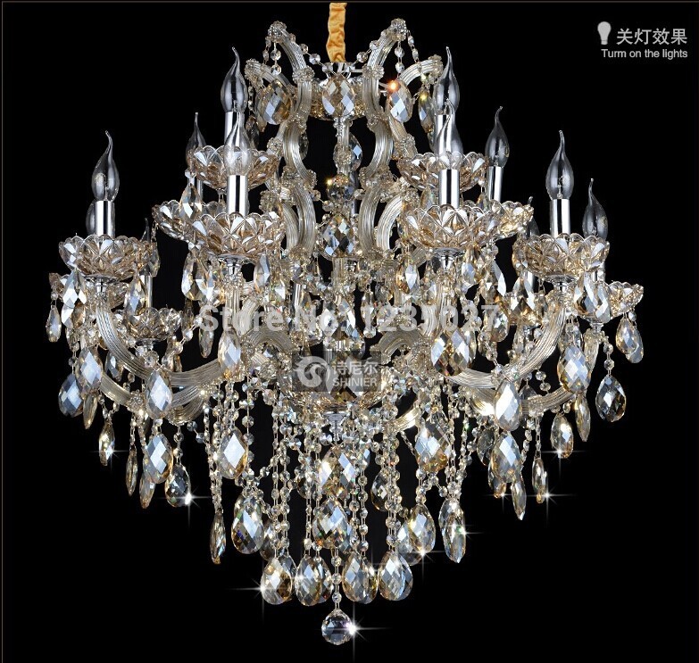 15 heads large chandelier lighting top k9 crystal chandeliers crystal lamp crystal chandelier light