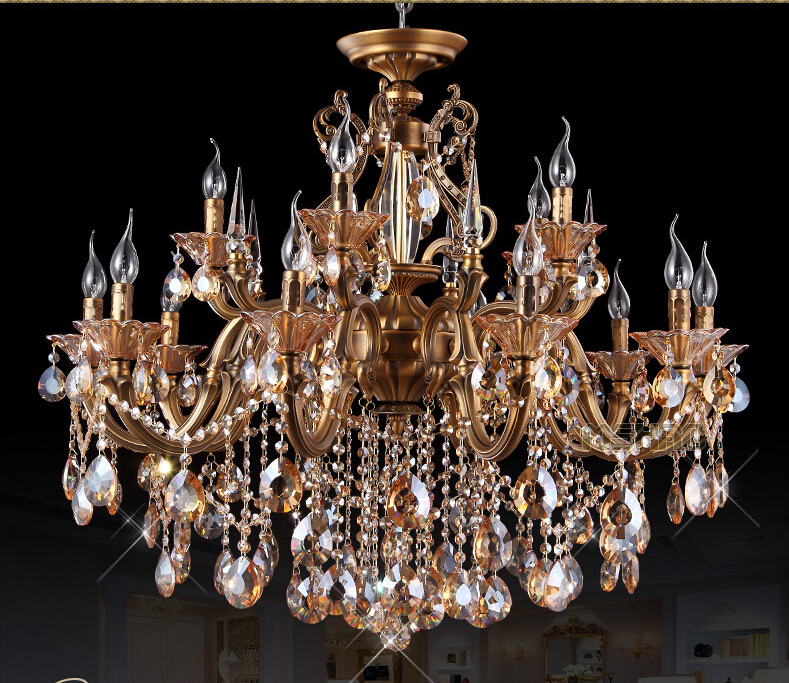 15l and 18l 8 lights european luxury fashion crystal chandelier light gold crystal chandelier luxury chandelier