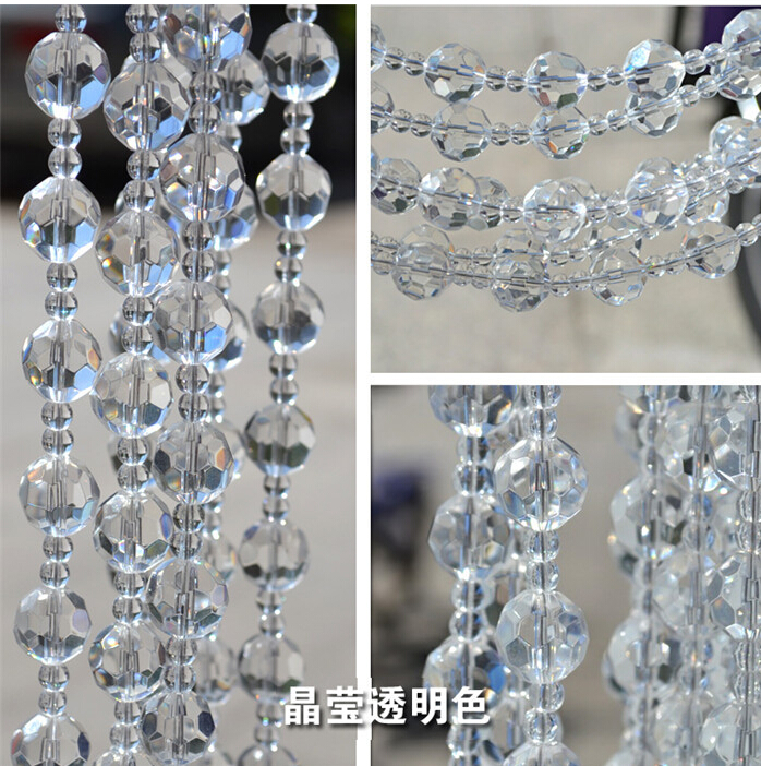 15m/lot 1m per pc nice crystal glass beads curtain,wedding trimming curtain, diy beads curtain for home decoration