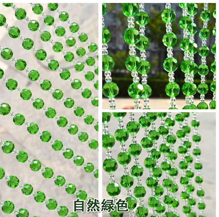 15m/lot 1m per pc nice crystal glass beads curtain,wedding trimming curtain, diy beads curtain for home decoration