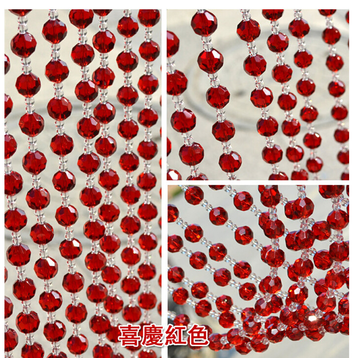 15m/lot 1m per pc nice crystal glass beads curtain,wedding trimming curtain, diy beads curtain for home decoration