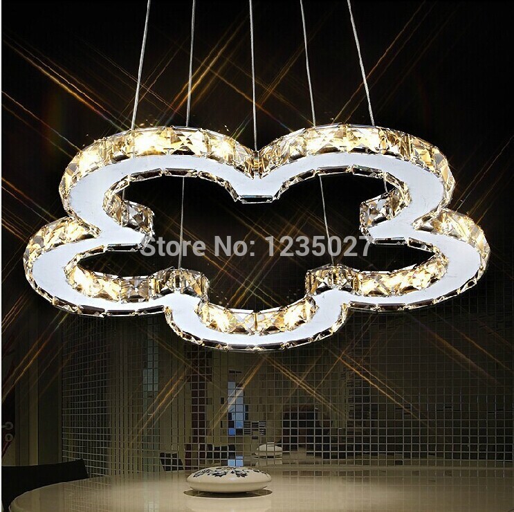 2015 new crystal ceiling lamp dining room led crystal lighting d500mm led crystal lighting