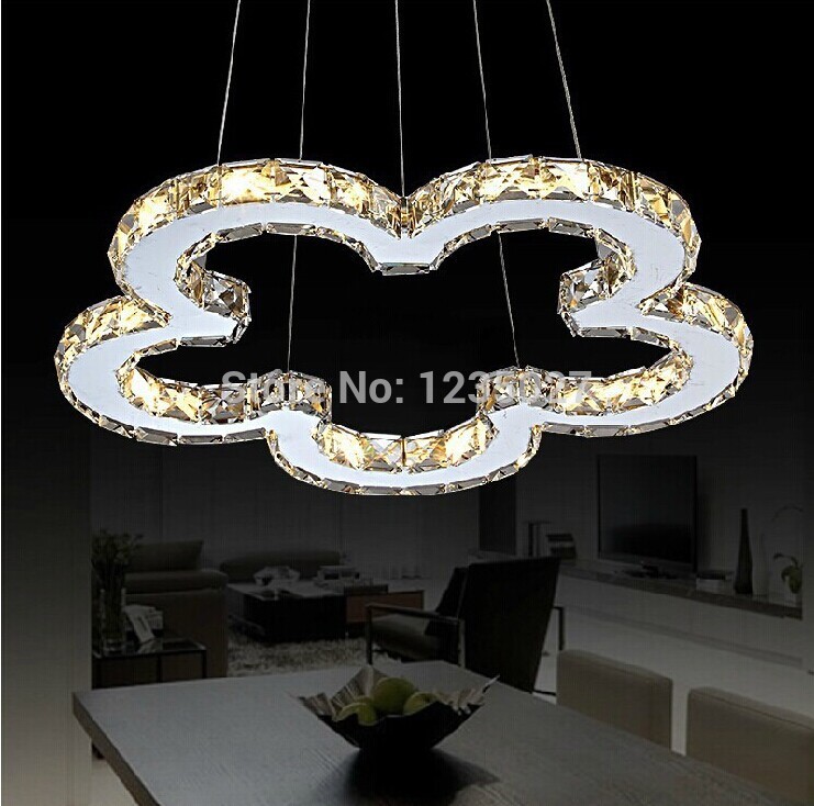 2015 new crystal ceiling lamp dining room led crystal lighting d500mm led crystal lighting