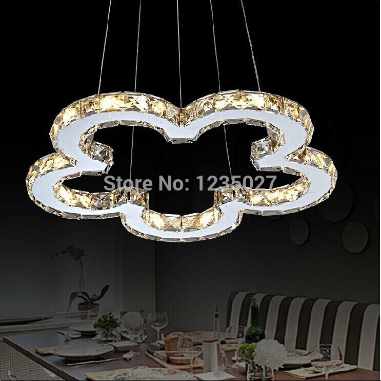 2015 new crystal ceiling lamp dining room led crystal lighting d500mm led crystal lighting